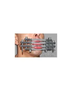 Stainless Steel Baillon Block Lips Métal -Sextoys boutique baillon block lips metal 1