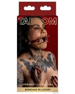 Bâillon Sder Taboom Rouge-Doré 6 Bâillon Sder Taboom Rouge-Doré -Sextoys boutique baillon sder taboom rouge dore 1