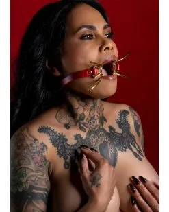 Bâillon Sder Taboom Rouge-Doré 9 Bâillon Sder Taboom Rouge-Doré -Sextoys boutique baillon sder taboom rouge dore 4