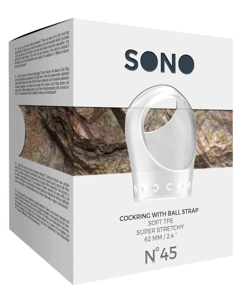 Ballstretcher Cock Ball Sono N¬∞45 Transparent 2 Ballstretcher Cock Ball Sono N¬∞45 Transparent – Image 2