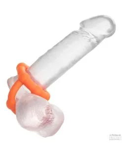 Alpha Ring Ballstretcher Silicone All Star Ring Alpha Orange -Sextoys boutique ballstretcher silicone all star ring alpha orange 2