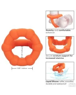 Alpha Ring Ballstretcher Silicone All Star Ring Alpha Orange -Sextoys boutique ballstretcher silicone all star ring alpha orange 3