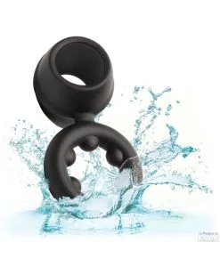 Alpha Ring Ballstretcher Silicone Magnum Alpha Noir -Sextoys boutique ballstretcher silicone magnum alpha noir 5