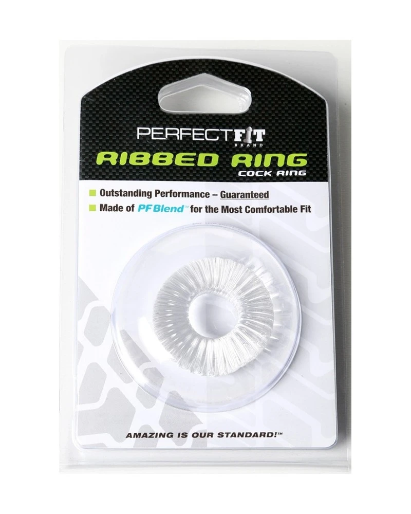 Perfect Fit Ballstretcher Souple Ribbed Ring 18mm Transparent 2 Perfect Fit Ballstretcher Souple Ribbed Ring 18mm Transparent – Image 2