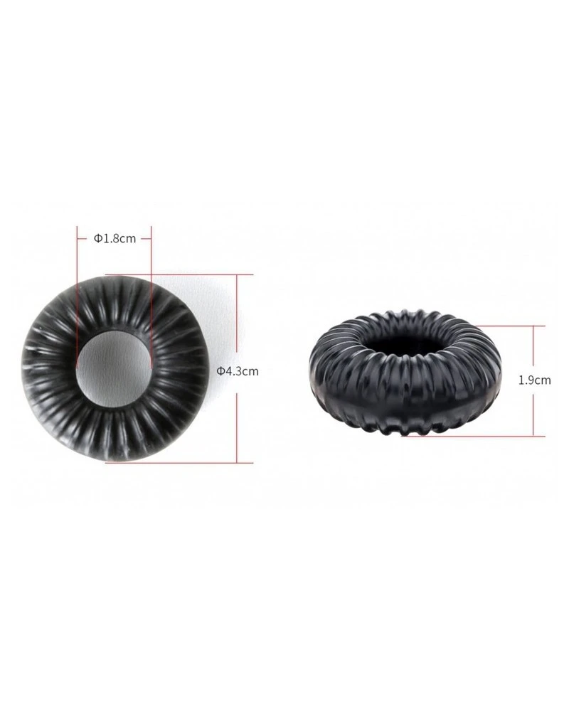 Perfect Fit Ballstretcher Souple Ribbed Ring 18mm Transparent 3 Perfect Fit Ballstretcher Souple Ribbed Ring 18mm Transparent – Image 3