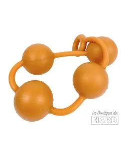 AnalMasterBalls Boules Anales En Silicone Ass Orange 50 X 5.5cm -Sextoys boutique boules anales en silicone ass orange 50 x 55cm 2