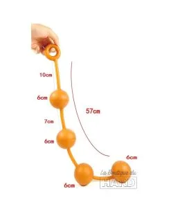 AnalMasterBalls Boules Anales En Silicone Ass Orange 50 X 5.5cm -Sextoys boutique boules anales en silicone ass orange 50 x 55cm 4