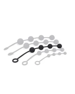 The Red Boules Anales En Silicone Noires 4cm