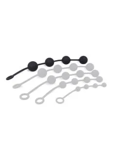 The Red Boules Anales En Silicone Noires 6cm