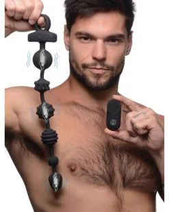 Master Series Boules Anales Vibrantes 21x Dark Rattler 40 X 4.5cm 9 Master Series Boules Anales Vibrantes 21x Dark Rattler 40 X 4.5cm -Sextoys boutique boules anales vibrantes 21x dark rattler 40 x 45cm 3