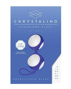 Chrystalino Boules De Geisha En Verre Ben Wa L 9 X 3.7cm -Sextoys boutique boules de geisha en verre ben wa l 9 x 37cm 2