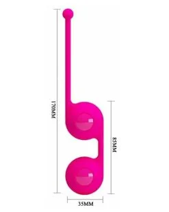Boules De Geisha Tighten Up III Pretty Love 8.5 X 3.4cm Rose -Sextoys boutique boules de geisha tighten up iii pretty love 85 x 34cm rose 3