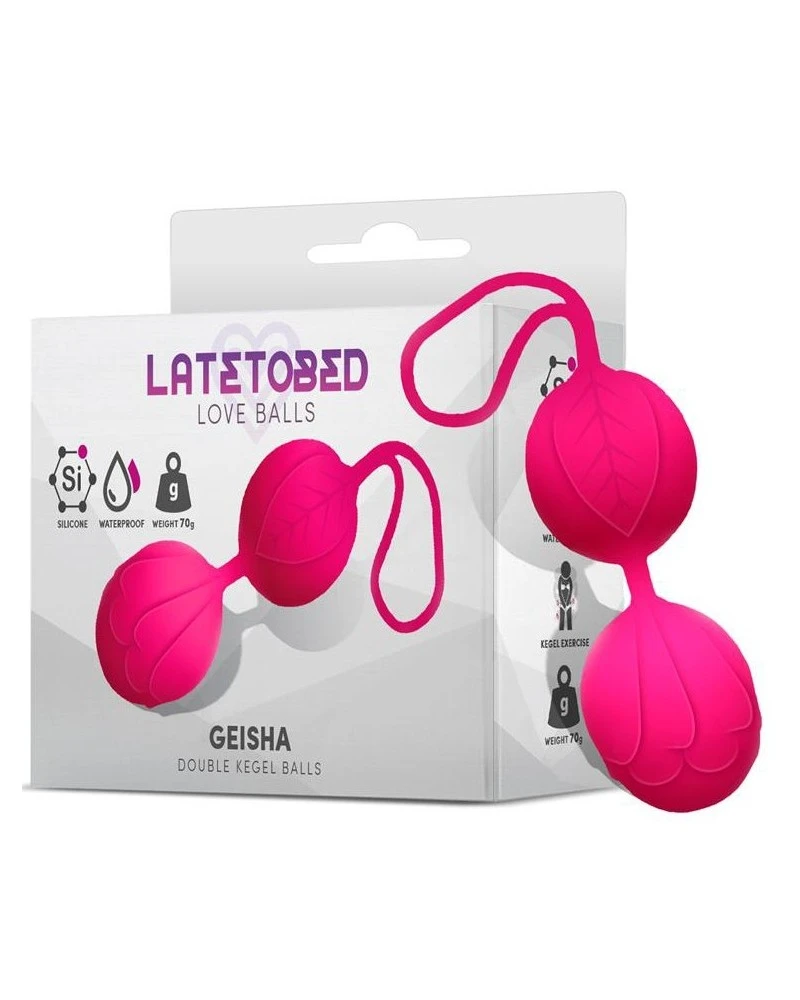 Latetobed Boules Geisha 9 X 3.5cm - Poids 70gr Rose 3 Latetobed Boules Geisha 9 X 3.5cm - Poids 70gr Rose – Image 3