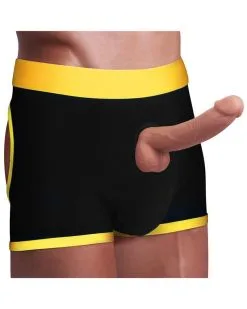 Love Toy Boxer Bottomless Pour Gode Horny Strapon Noir Taille XS/S