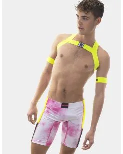 Barcode Berlin Brassards Leonsh Jaune Neon Taille S -Sextoys boutique brassards leonsh jaune neon 2