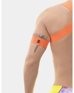 Barcode Berlin Brassards Leonsh Orange Neon Taille M -Sextoys boutique brassards leonsh orange neon 9