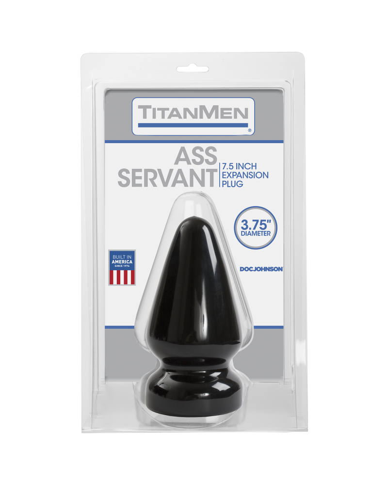 Titanmen Plug Butt Plug Servant 15 X 9.5 Cm Noir 2 Titanmen Plug Butt Plug Servant 15 X 9.5 Cm Noir – Image 2