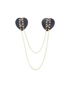 Joy Jewels Cache-tétons Nipple Heart Avec Chaîne Dorée