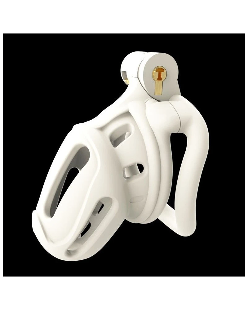 Cocklock Cage De Chasteté Armoria 8 X 3.6cm Blanc 1 Cocklock Cage De Chasteté Armoria 8 X 3.6cm Blanc