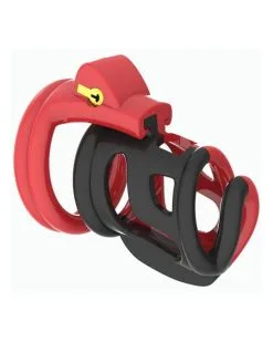 Generique Cage De Chasteté Cock Cuff 7.5 X 3 Cm Rouge-Noir -Sextoys boutique cage de chastete cock cuff 75 x 3 cm rouge noir 2