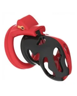 La Boutique Du Hard Cage De Chasteté Dinoz 6.5 X 3cm Noir-Rouge