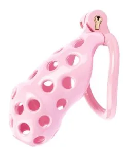 Cocklock Cage De Chasteté Dotty XL 10 X 4cm Rose