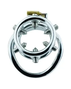 Cocklock Cage De Chastete En Metal Annel Pics 3.5 X 3.2cm Taille 45 Mm -Sextoys boutique cage de chastete en metal annel pics 35 x 32cm 11