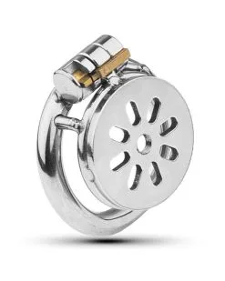 Cocklock Cage De Chastete En Metal Flat 2cm Taille L Taille L