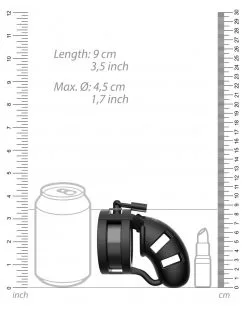 Cage De Chasteté En Silicone ManCage Modèle 18 - 9 X 3.2cm -Sextoys boutique cage de chastete en silicone mancage modele 18 9 x 32cm 2