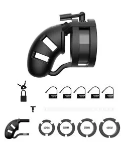 Cage De Chasteté En Silicone ManCage Modèle 18 - 9 X 3.2cm -Sextoys boutique cage de chastete en silicone mancage modele 18 9 x 32cm 4