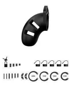 Cage De Chasteté En Silicone ManCage Modèle 20 - 9 X 3.5cm -Sextoys boutique cage de chastete en silicone mancage modele 20 9 x 35cm 4