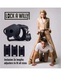 Lock-a-Willy Cage De Chasteté Lock A Willy 11 X 3cm Noire -Sextoys boutique cage de chastete lock a willy 11 x 3cm noire 3