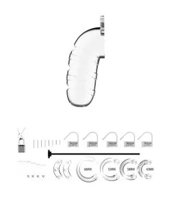 Cage De Chasteté Mancage Avec Tige Urètre 14 X 5.5 Cm Transparente -Sextoys boutique cage de chastete mancage avec tige uretre 14 x 55 cm transparente 2