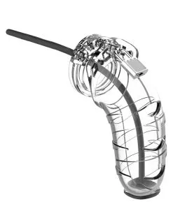 Cage De Chasteté Mancage Avec Tige Urètre 14 X 5.5 Cm Transparente