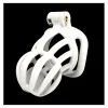 Cocklock Cage De Chasteté Narra 8 X 3.6cm Blanc