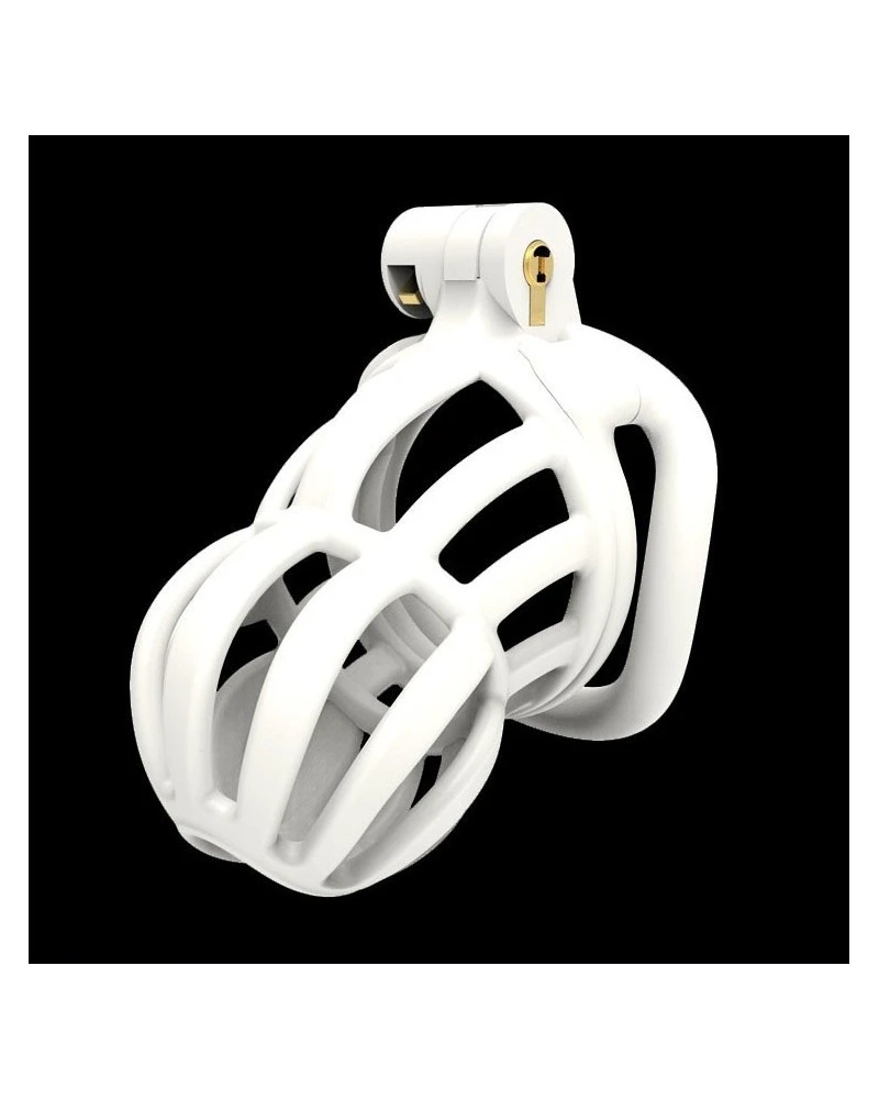 Cocklock Cage De Chasteté Narra 8 X 3.6cm Blanc 1 Cocklock Cage De Chasteté Narra 8 X 3.6cm Blanc
