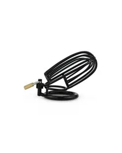 Generique Cage De Chastete SAMOURAI 11 X 5.5 Cm Noire Taille 50 Mm -Sextoys boutique cage de chastete samourai 11 x 55 cm noire 3