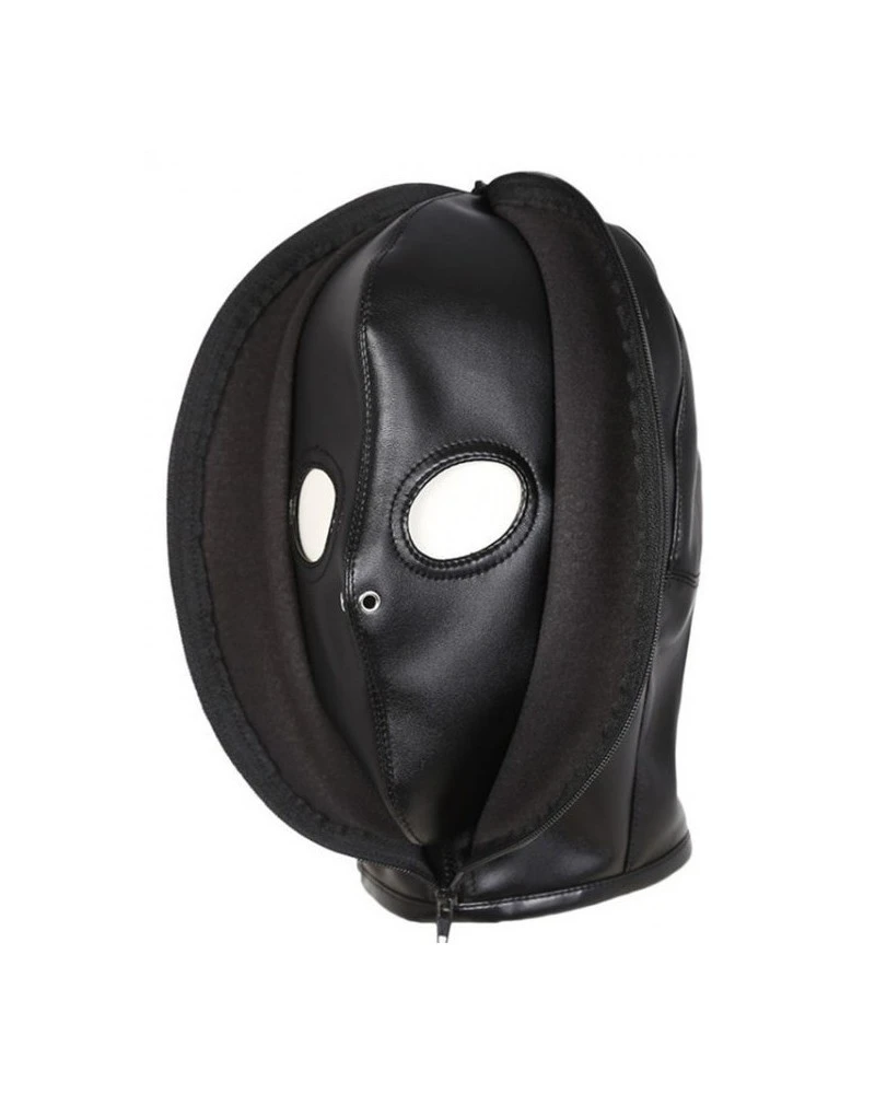 Generique Cagoule Double Layer Simili Noire 2 Generique Cagoule Double Layer Simili Noire – Image 2