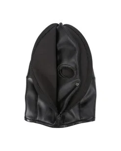 Generique Cagoule Double Layer Simili Noire 10 Generique Cagoule Double Layer Simili Noire -Sextoys boutique cagoule double layer simili noire 3