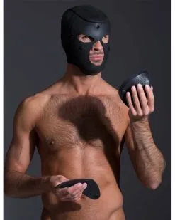 665 Cagoule Neo Bondage Neoprene Noire Taille L/XL -Sextoys boutique cagoule neo bondage neoprene noire 10