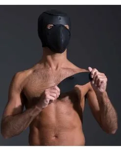 665 Cagoule Neo Bondage Neoprene Noire Taille L/XL -Sextoys boutique cagoule neo bondage neoprene noire 8