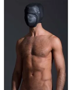 665 Cagoule Neo Bondage Neoprene Noire Taille L/XL -Sextoys boutique cagoule neo bondage neoprene noire 9