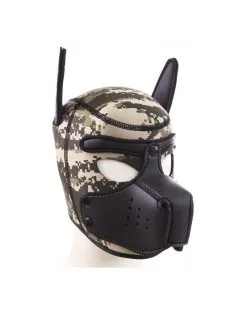 Kinky Puppy Cagoule Puppy Néoprène Army