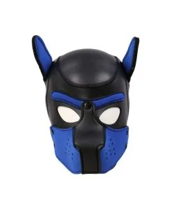 Kinky Puppy Cagoule PUPPY Neoprène Bleu -Sextoys boutique cagoule puppy neoprene bleu 4