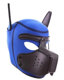 Kinky Puppy Cagoule PUPPY Néoprène Bleu-Noir