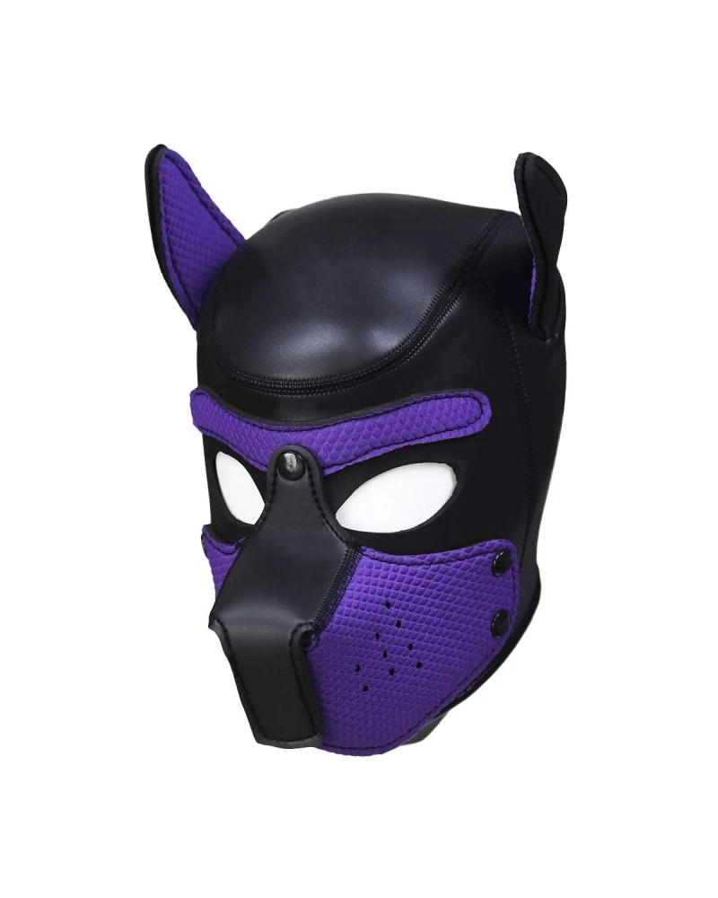 Kinky Puppy Cagoule PUPPY Néoprène Violet 2 Kinky Puppy Cagoule PUPPY Néoprène Violet – Image 2