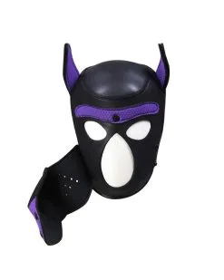 Kinky Puppy Cagoule PUPPY Néoprène Violet 8 Kinky Puppy Cagoule PUPPY Néoprène Violet -Sextoys boutique cagoule puppy neoprene violet 2