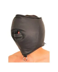 The Red Cagoule Rembourrée En Cuir 8 The Red Cagoule Rembourrée En Cuir -Sextoys boutique cagoule rembourree en cuir 3