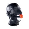 KINKgear Cagoule SM Avec Baillon Et Masque Subfull Noire Taille S/M