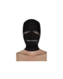 Ouch! Cagoule SM Noir Avec Fermetures